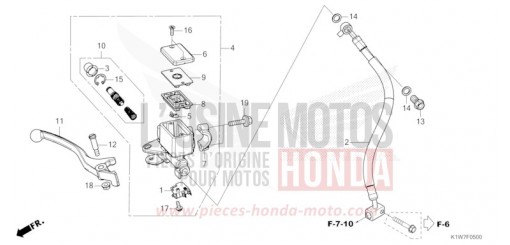 HAUPTBREMSZYLINDER, VORNE ZYLINDER SH350AM de 2021